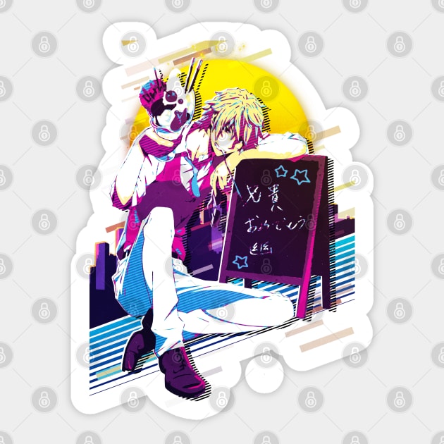 Shizuo Heiwajima - Durarara!! Sticker by 80sRetro